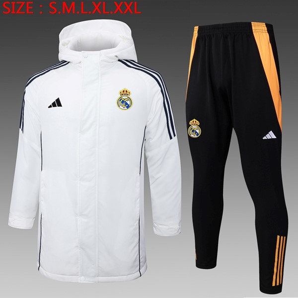 Abrigo Real Madrid Conjunto Completo 2024-25 Blanco 2